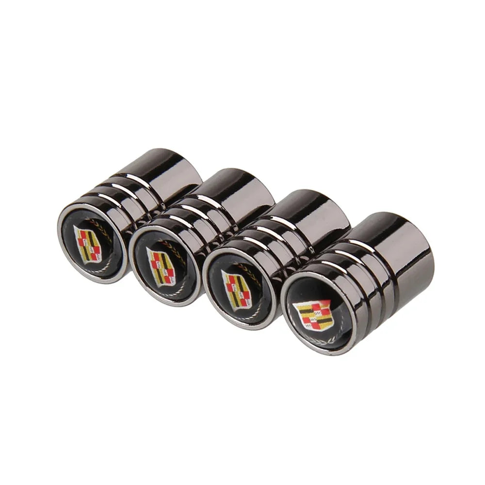 (NOT SOLD TO USA) 4PCS Alloy Valve Caps for Cadillac ATS CT6 SRX Escalade – Car Accessories | MotorWorld Marketplace