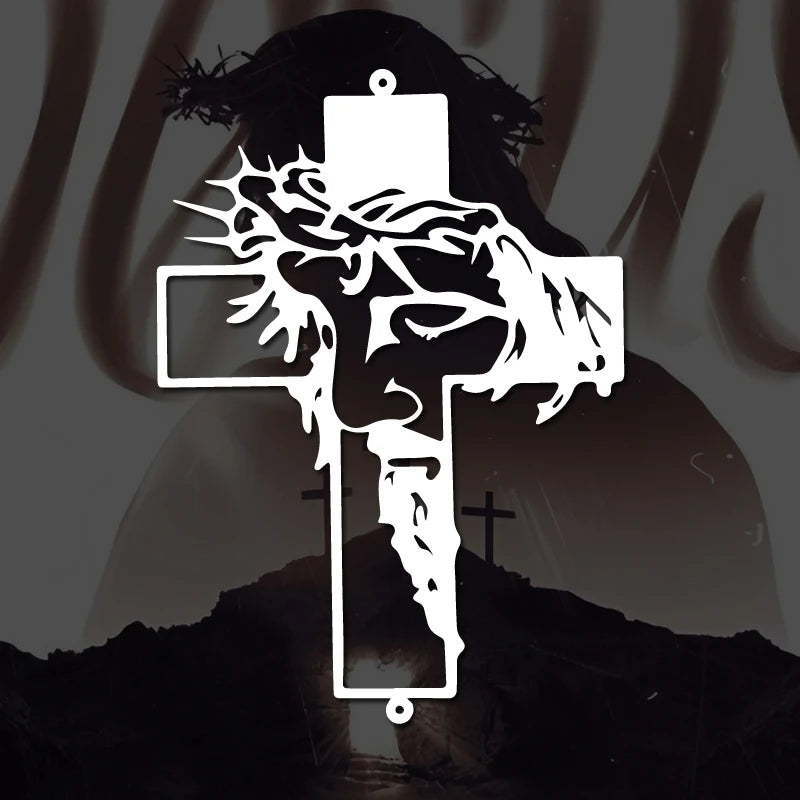Jesus Cross Prayer Decal – High-Quality Car & Truck Sticker – Car Accessories | MotorWorld Marketplace