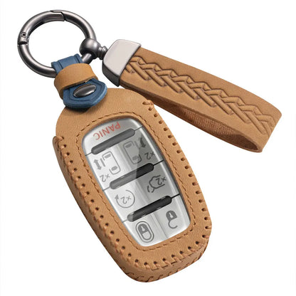 Funda de cuero premium para llavero de Chrysler Voyager/Pacifica