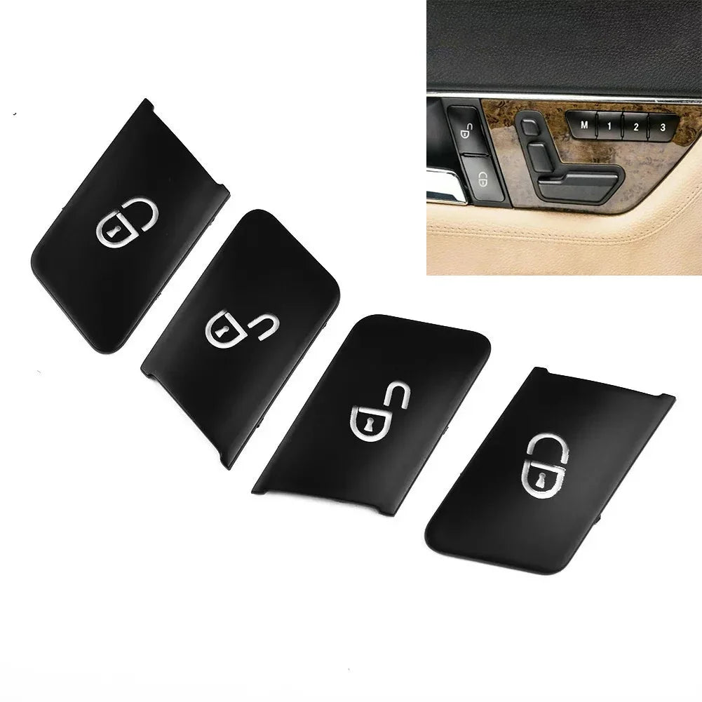 Mercedes W204/W212 Door Lock Switch Cover Set 4-Door