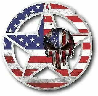 ARMY Star Skull USMC Flag Decal – Patriotic Car Sticker 01 – Car Accessories | MotorWorld Marketplace