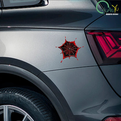 Hollow Spider Web Car Sticker – Gothic Waterproof Concealer – Car Accessories | MotorWorld Marketplace