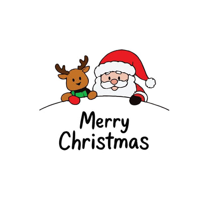 Christmas Santa & Reindeer Stickers for Cars, Bikes & Mirrors