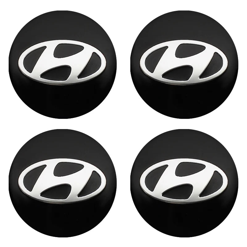 4Pcs Hyundai Wheel Hub Caps 56/60/65mm (2.02/2.36/2.56imch)