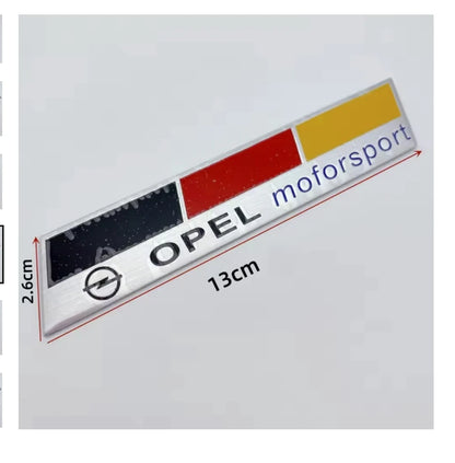 Opel Aluminum Badge Decal – Pro Auto Accessory