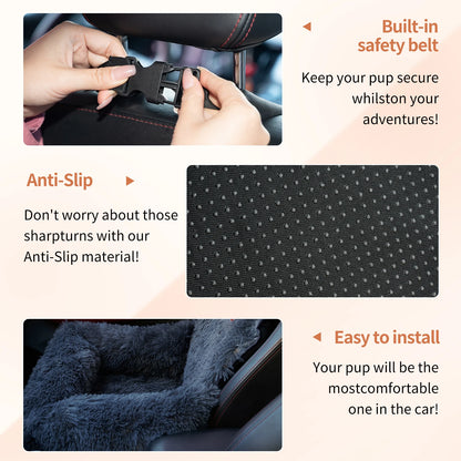Large Dog Car Seat Sofa, Dual Back Seat, Washable Safety – Car Accessories | MotorWorld Marketplace