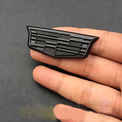 (NOT SOLD TO USA) 3D Metal Emblem Badge for Cadillac Escalade DTS SRX XT5 Black-Small – Car Accessories | MotorWorld Marketplace