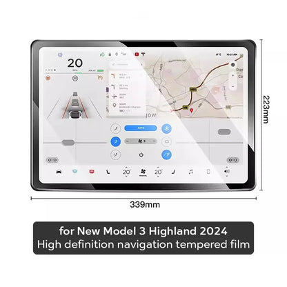 Tesla Model Y 2025 & Model 3 2024 Tempered Glass Protectors