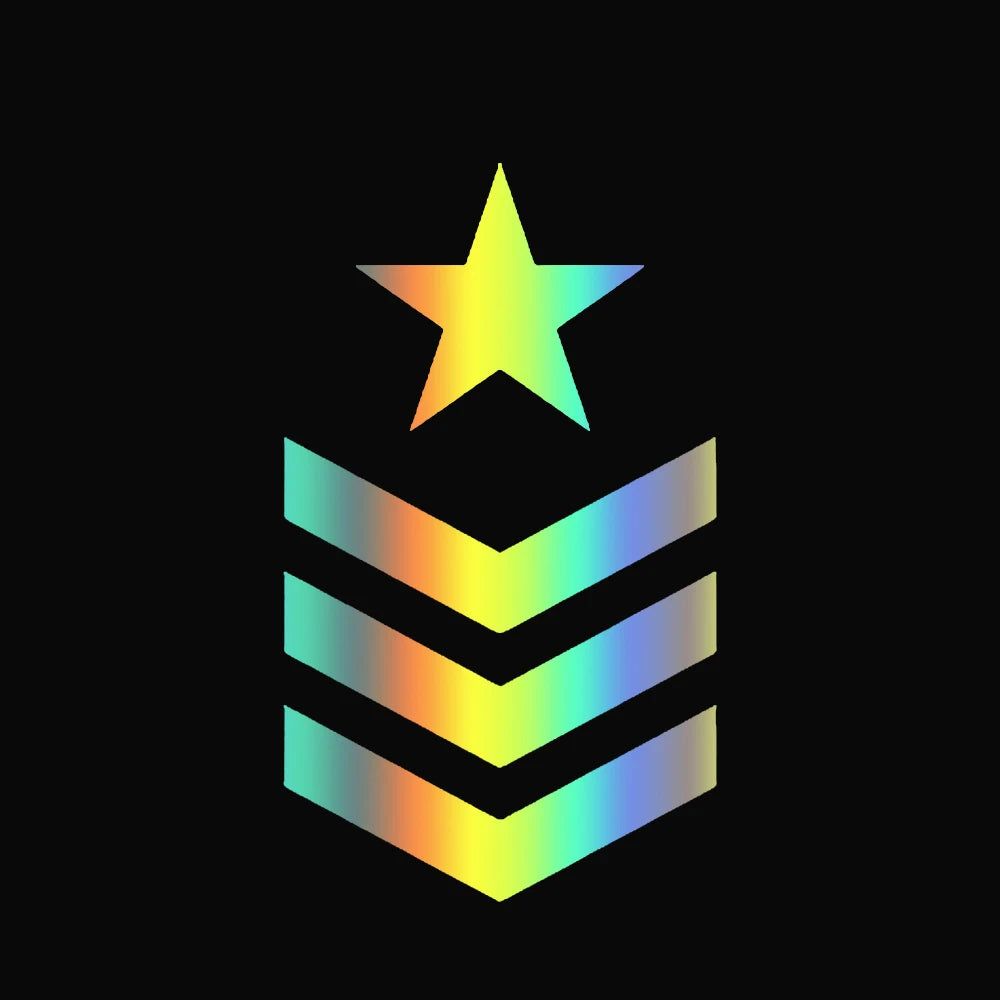 Waterproof Star Vinyl Decal 11.5x20cm – Car & Truck Gift AZ190-Laser 11.5x20cm – Car Accessories | MotorWorld Marketplace