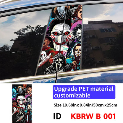 Horror Ghost B Pillar Car Stickers | Waterproof, UV-Proof 001 – Car Accessories | MotorWorld Marketplace