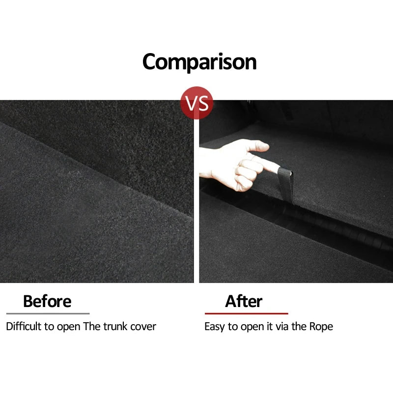 Tesla Model Y Trunk Handle Strap & Mat Organizer Kit