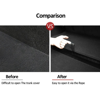 Tesla Model Y Trunk Handle Strap & Mat Organizer Kit