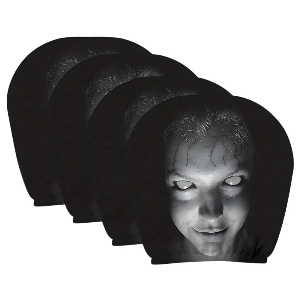 Ghost Face Universal Headrest Covers – Halloween Car Upgrade 4 PCS A – Car Accessories | MotorWorld Marketplace