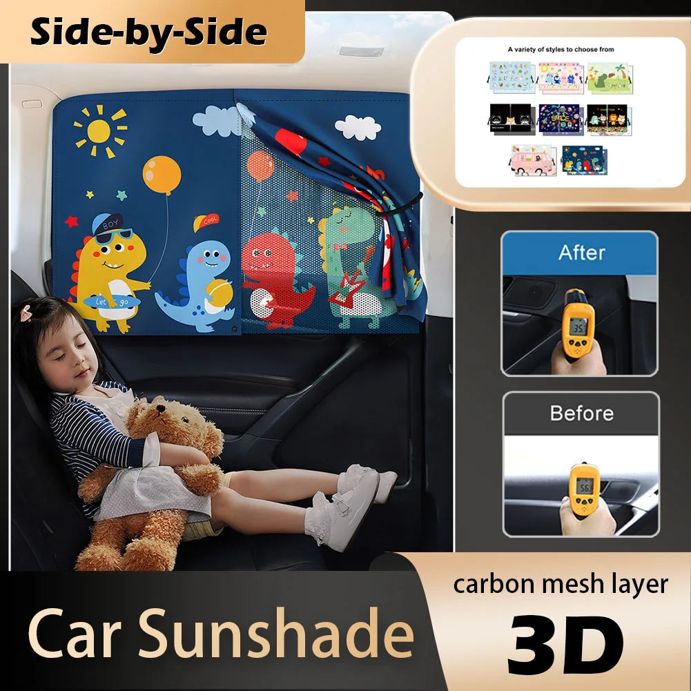 Magnetic 2-Layer Car Window Shade UV Block Mesh Curtain – Car Accessories | MotorWorld Marketplace