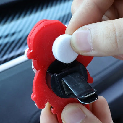 3D Christmas Car Air Vent Aroma Clip – Santa & Elk Resin Decor