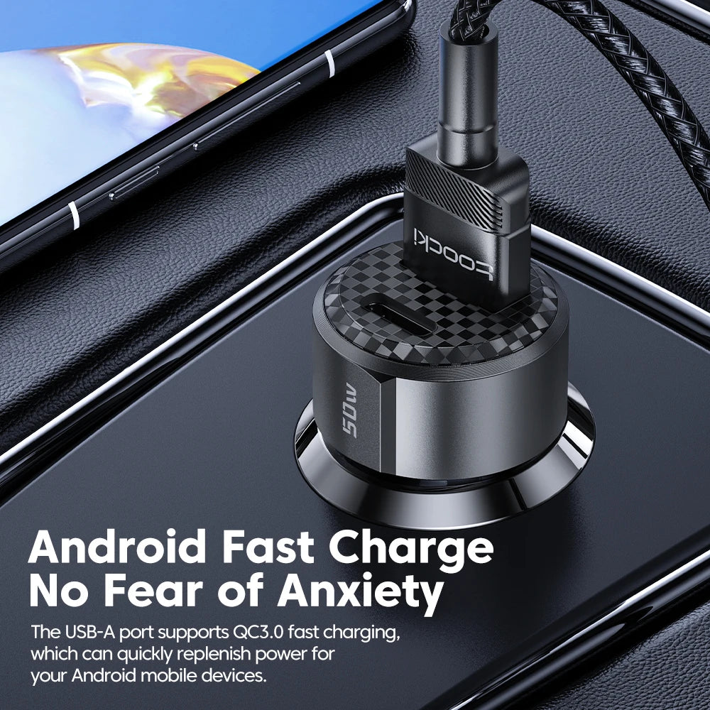 50W QC PD 3.0 USB-C Car Charger, Fast Charge 4.0 – Car Accessories | MotorWorld Marketplace