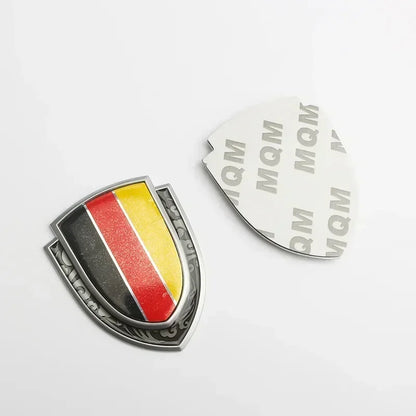 3D Metal Flag Emblem Badge Decal for BMW Audi Toyota – Car Accessories | MotorWorld Marketplace