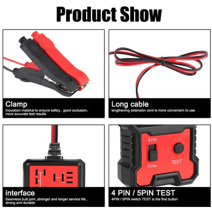 Testeur universel de relais et de batterie de voiture 12 V