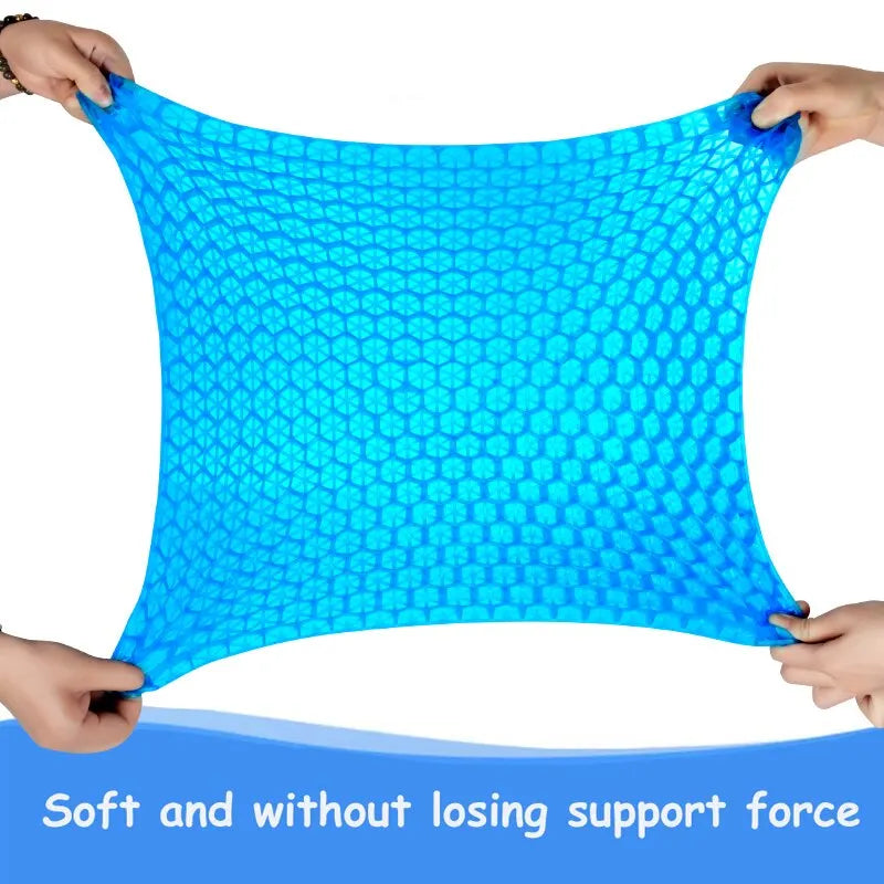 Breathable Gel Seat Cushion | Honeycomb Design for Pressure & Pain Relief