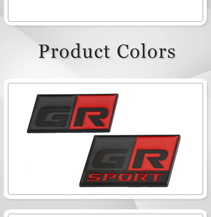 GR Sport Hood Grille Emblem Badge for Toyota/Lexus