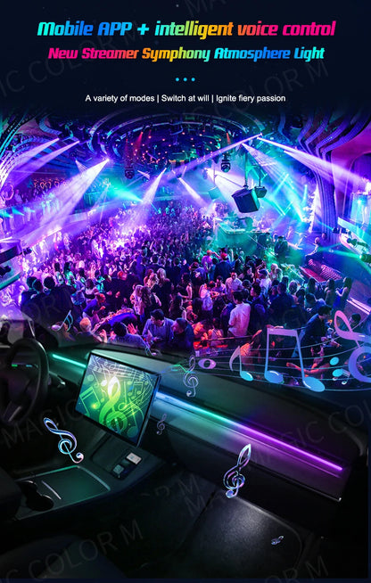 RGB LED Ambient Light USB for Tesla Model 3/Y/S/X