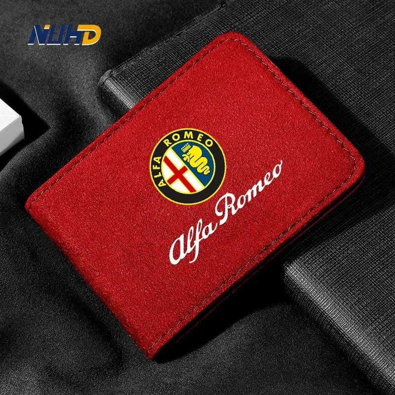 Premium Suede License Holder for Alfa Romeo Giulia & More