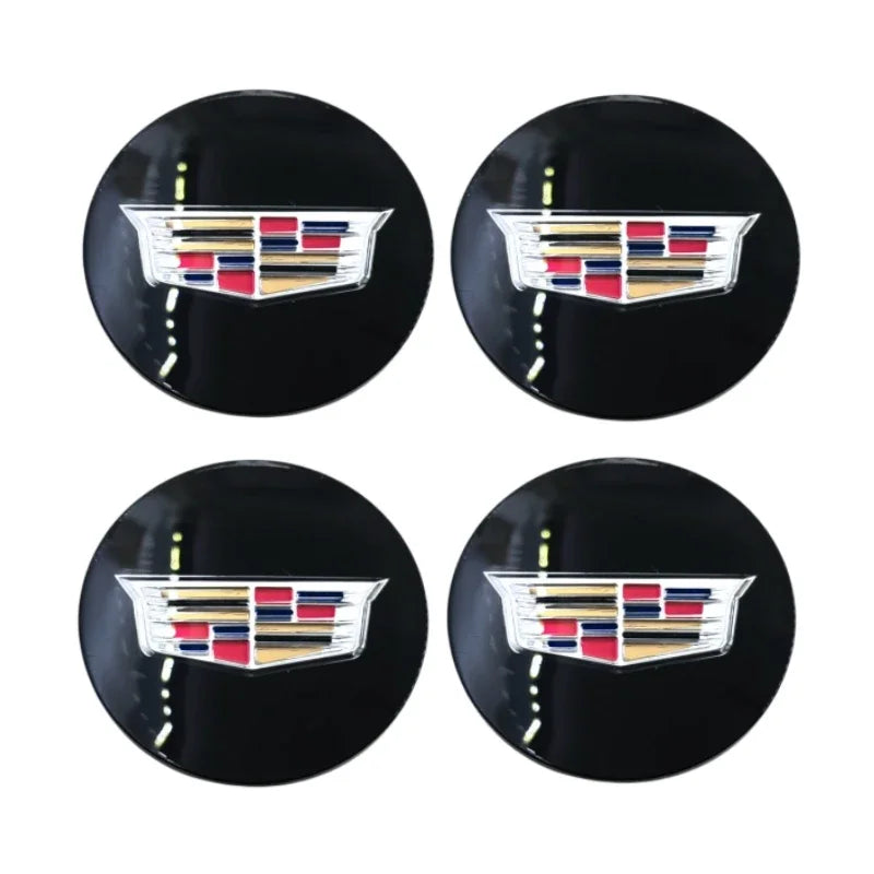 (NOT SOLD TO USA) 4Pcs 60/65MM Cadillac Wheel Center Hub Emblems Stickers – Car Accessories | MotorWorld Marketplace