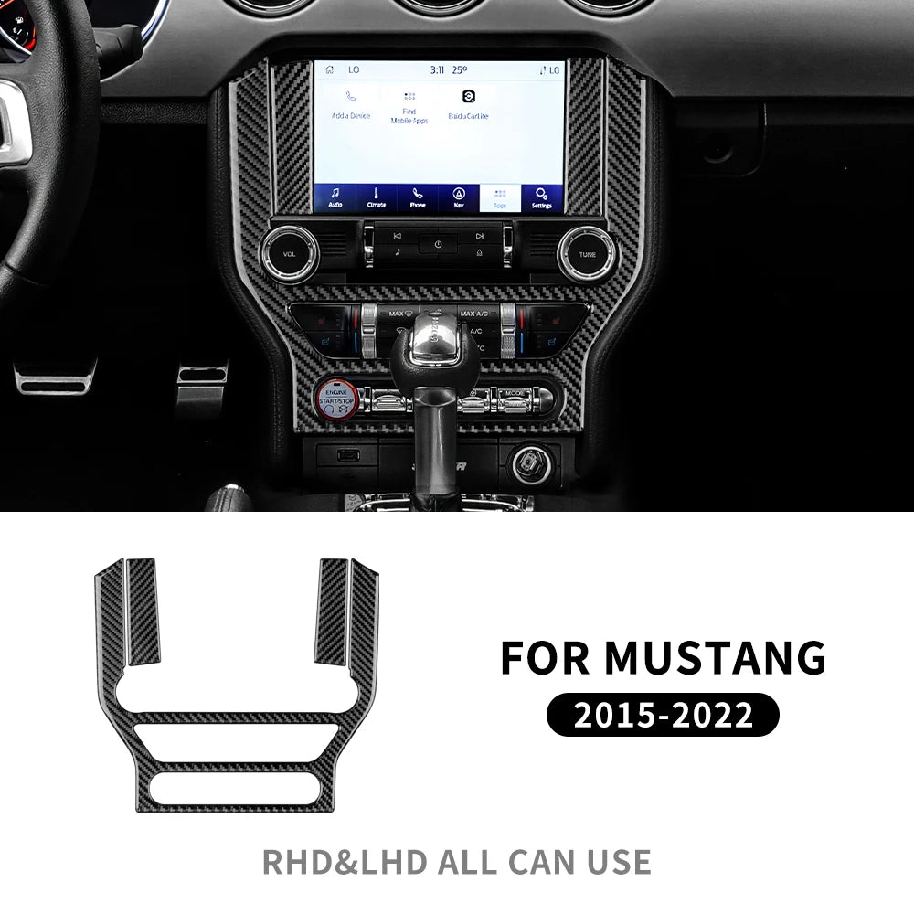 Real Carbon Fiber Interior Trim for Ford Mustang 2015-2023 12 Soft Carbon – Car Accessories | MotorWorld Marketplace