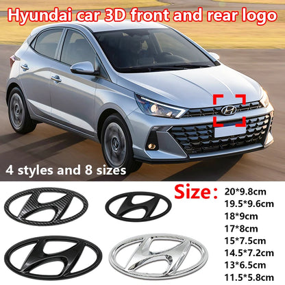 ABS Front Grille Emblem Sticker for Hyundai Tucson Elantra