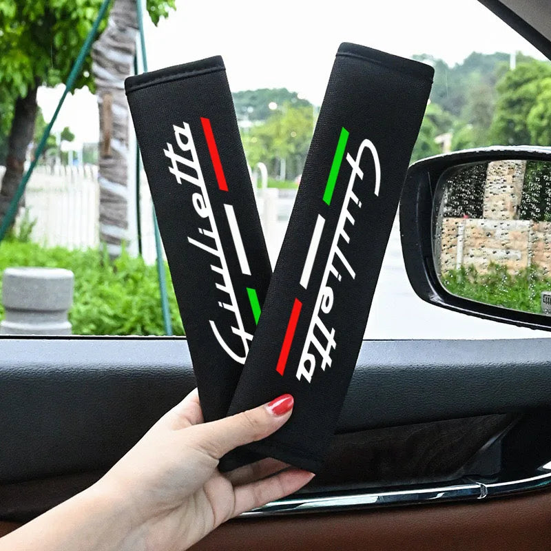 2Pcs Leather Seat Belt Shoulder Covers for Giulietta – Car Accessories | MotorWorld Marketplace