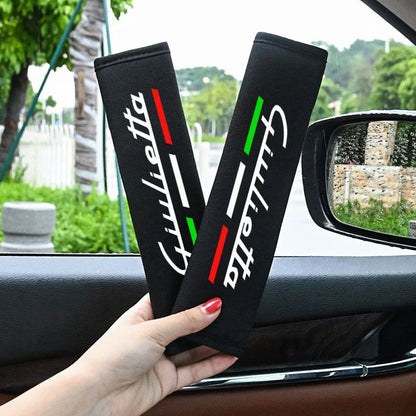 2Pcs Leather Seat Belt Shoulder Covers for Giulietta – Car Accessories | MotorWorld Marketplace