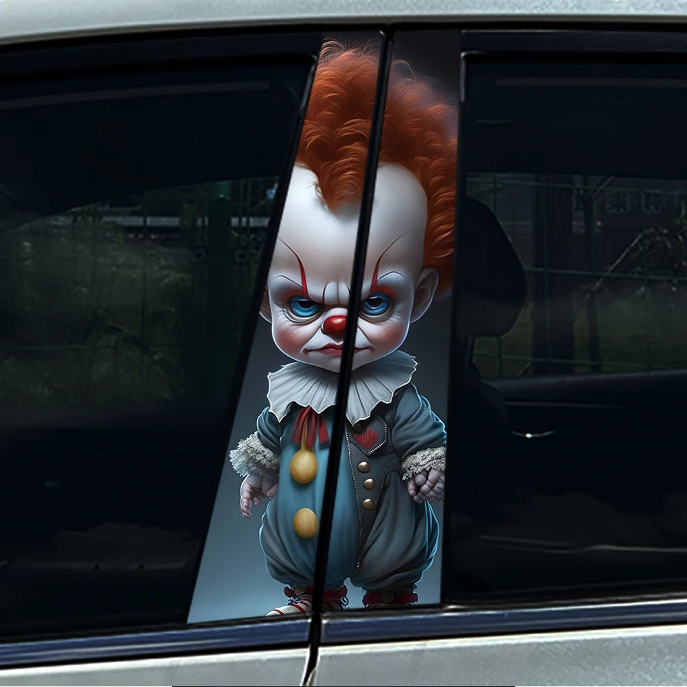 **Halloween Car B Pillar Sticker – Horror Protective Film 1/2pcs** MO 087 – Car Accessories | MotorWorld Marketplace