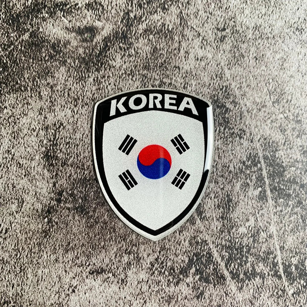 3D Reflective National Flag Sticker Motorcycle Parts Car Decal Korea France Russia Spain Brazil Chile ukraine British Italy USA KOREA – Car Accessories | MotorWorld Marketplace