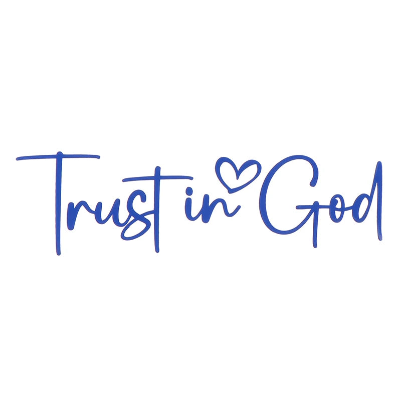 Trust In God Mirror Decal – Faith Vinyl for Car Professionals