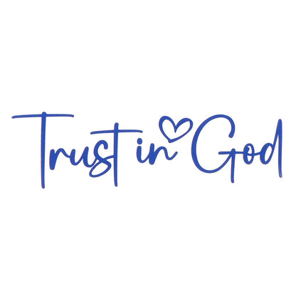 Trust In God Mirror Decal – Faith Vinyl for Car Professionals