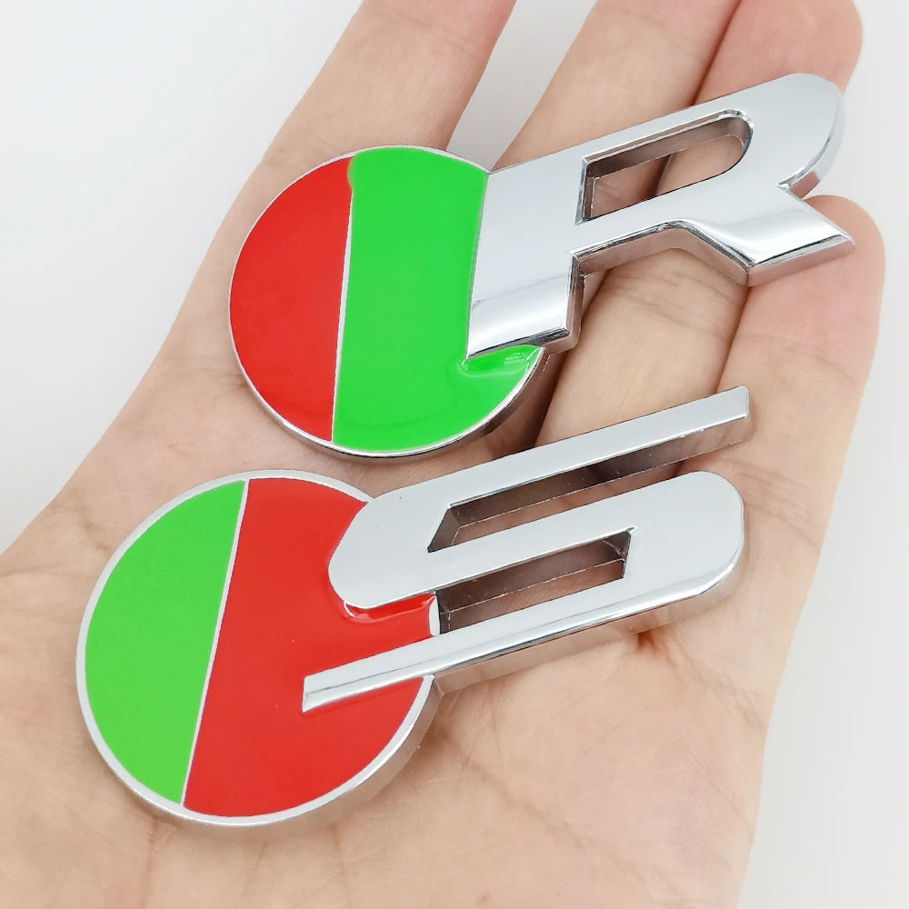 3D Metal R S Logo Badge Emblem for Jaguar