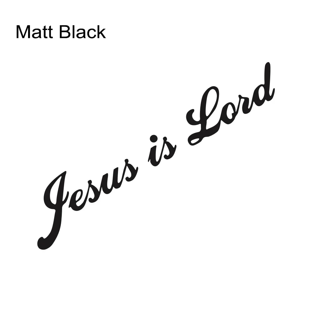Jesus is Lord Vinyl Decal – Christian Auto & Laptop Sticker Matt Black – Car Accessories | MotorWorld Marketplace
