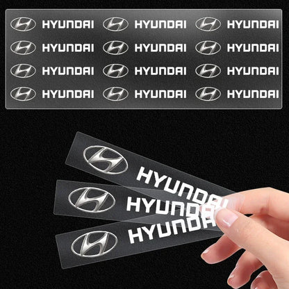 Heat-Resistant Brake Caliper Badge Stickers for Hyundai