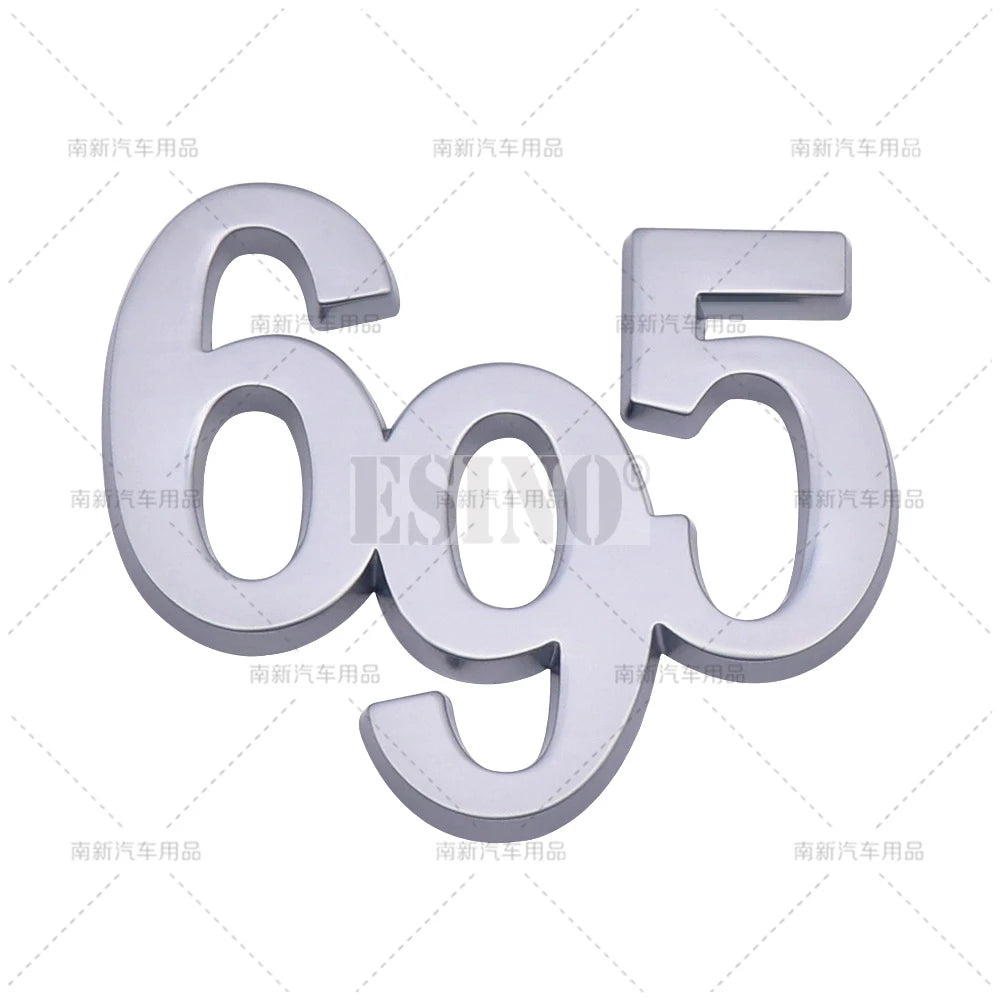 3D Zinc Alloy Badge Emblem for Alfa Romeo Abarth 595 695 Bright Silver 695 – Car Accessories | MotorWorld Marketplace