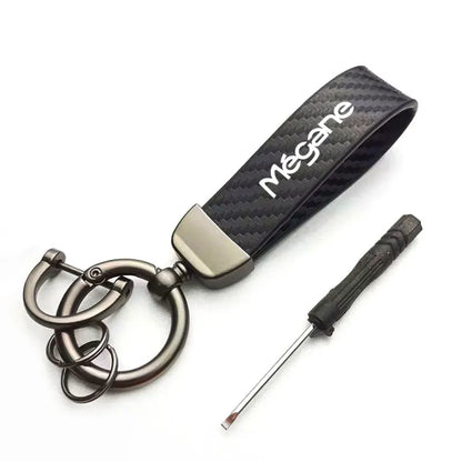 Luxury Suede Leather Keychain for Renault Megane – Pro Accessory