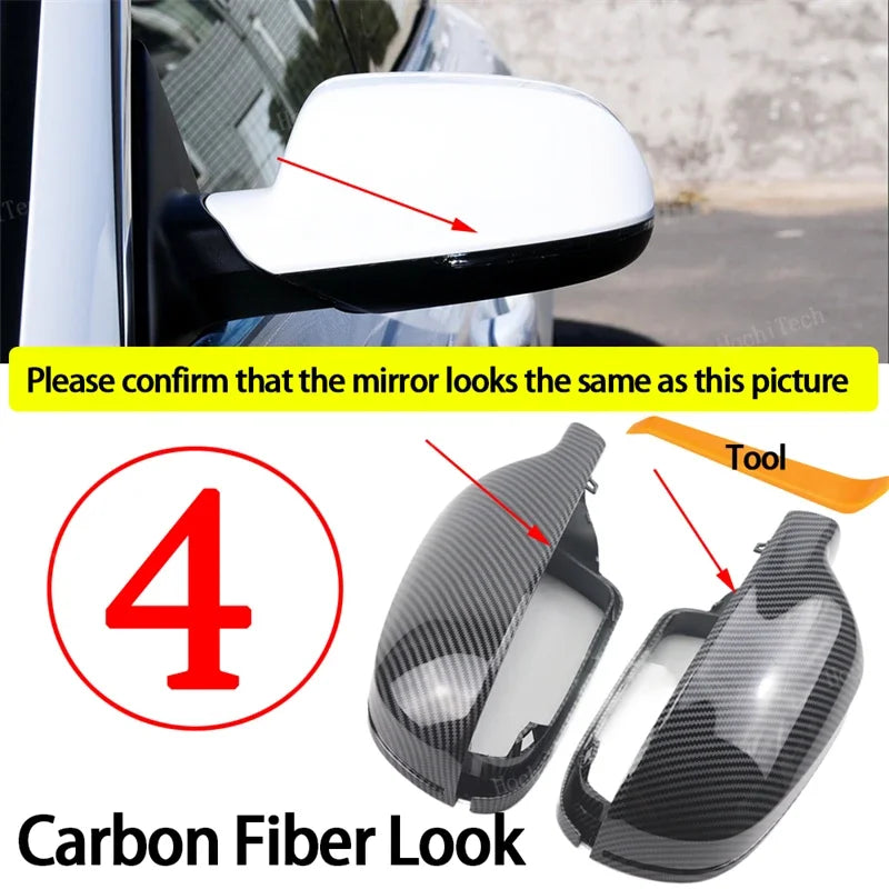 Carbon Fiber Look Mirror Cap for Audi 4. Carbon Look – Car Accessories | MotorWorld Marketplace