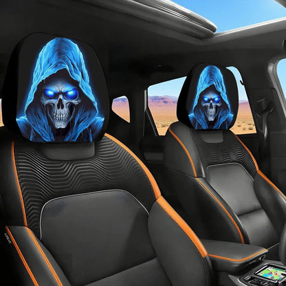2PCS Cartoon Eyes Headrest Covers – Festive Car Interior Decor Style6 – Car Accessories | MotorWorld Marketplace