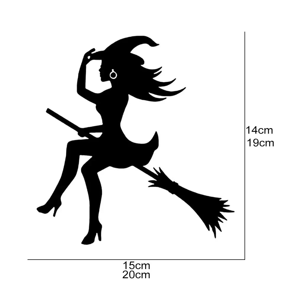 Witch Broom Halloween Vinyl Decal for Car & More – Car Accessories | MotorWorld Marketplace