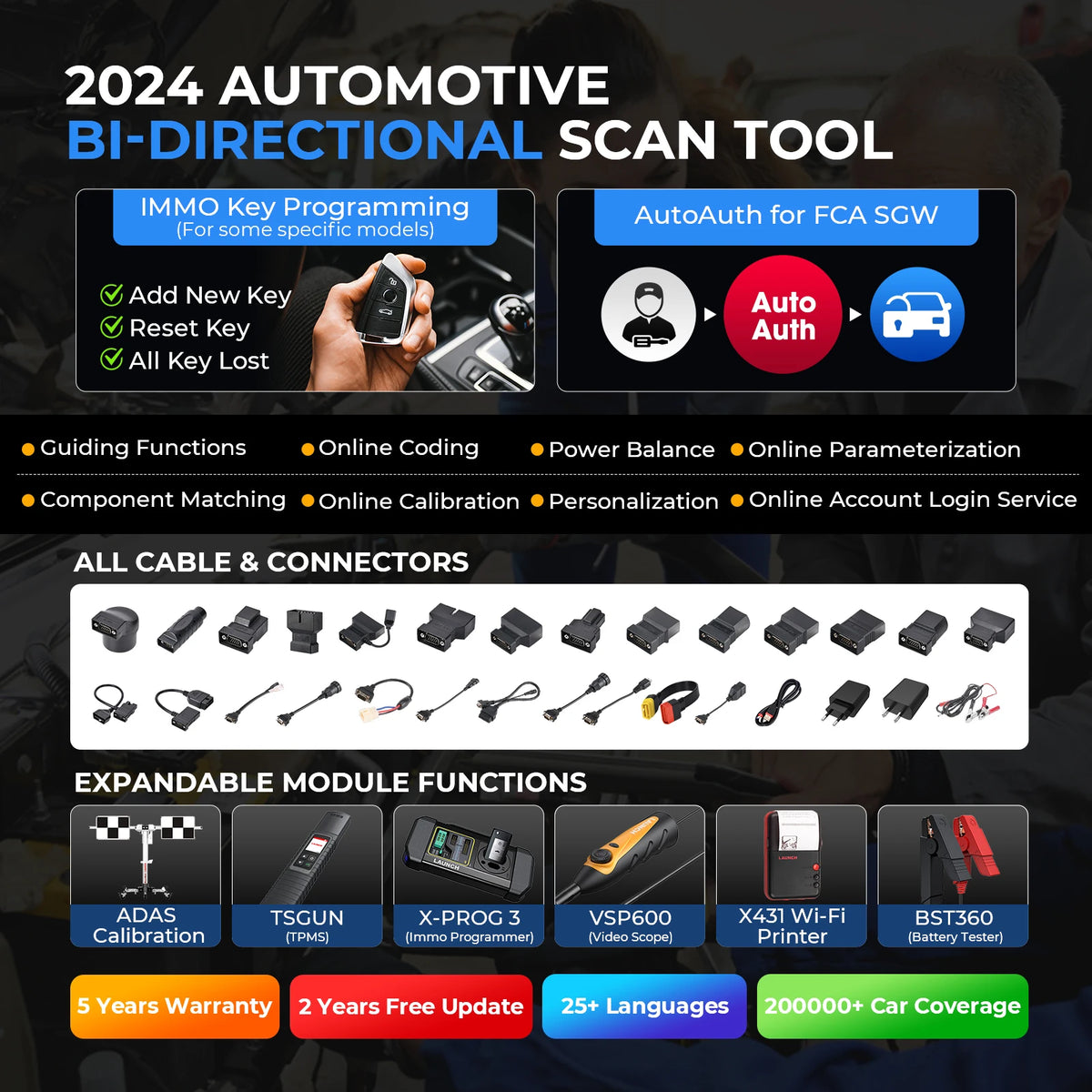LAUNCH X431 PROS V5.0 OBD2 Scanner ECU Coding Tool Pro – Car Accessories | MotorWorld Marketplace