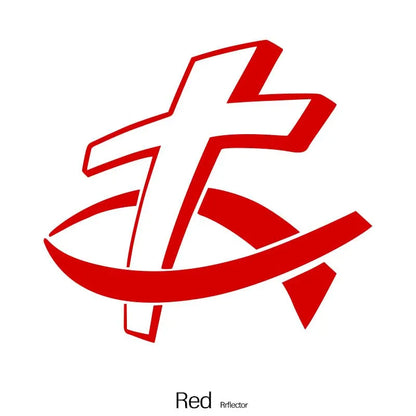 Christian Fish Cross Car Sticker – Waterproof Auto Decal