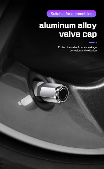 GMC Metal Valve Stem Caps Set of 4