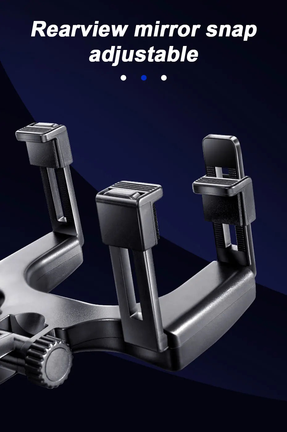 Support de téléphone pour rétroviseur SEAMETAL — Montage stable à 360°