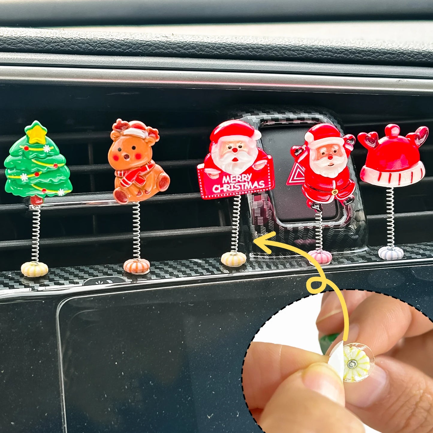 Creative Santa Claus Shaking Ornament for Car Dashboard Decor