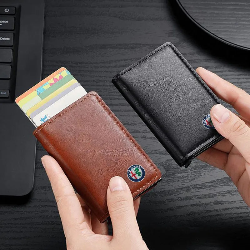 ID Card Wallet Pouch for Alfa Romeo 147 159 Giulietta Giulia