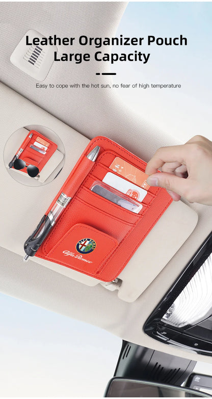 Alfa Romeo Sun Visor Organizer Clip—Pro Storage Solution